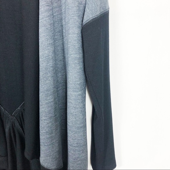 NWT Karen Kane Double Knit Open Face Cardigan | Black Gray | Size Small - Picture 5 of 12